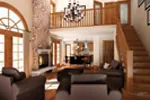 Living Room Photo 01 - White Valley Rustic Luxury Home 032D-0522 - Shop House Plans and More