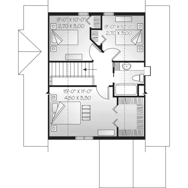 Second Floor - Glen Mawr Country Cabin Home 032D-0525 - Search House Plans and More