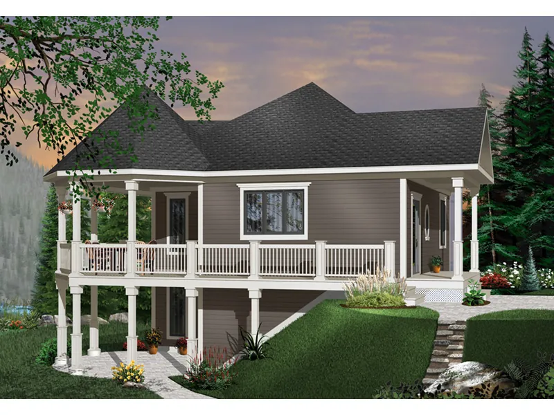 Modern House Plan Front Photo 01 - Beaumont Creek Cottage Home 032D-0526 - Search House Plans and More