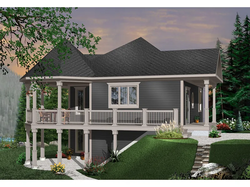 Modern House Plan Front Photo 02 - Beaumont Creek Cottage Home 032D-0526 - Search House Plans and More