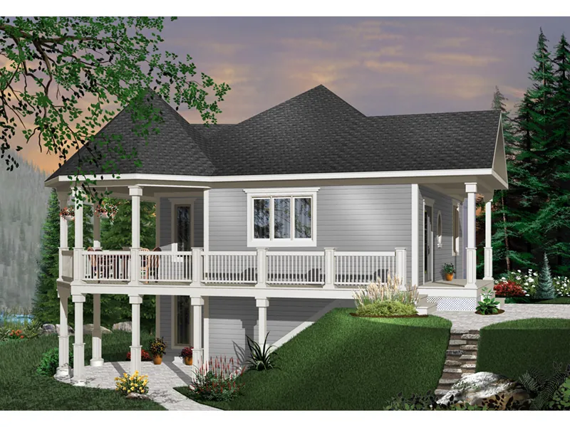 Southern House Plan Front Photo 03 - Beaumont Creek Cottage Home 032D-0526 - Search House Plans and More