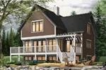 Shingle House Plan Front Photo 01 - Country Bend Cottage Lake Home 032D-0532 - Search House Plans and More