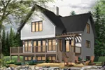 Southern House Plan Front Photo 02 - Country Bend Cottage Lake Home 032D-0532 - Search House Plans and More