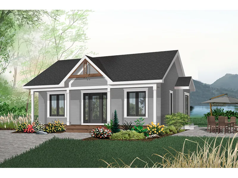 Cabin & Cottage House Plan Front Photo 06 - Harleigh Country Cottage Home 032D-0538 - Search House Plans and More