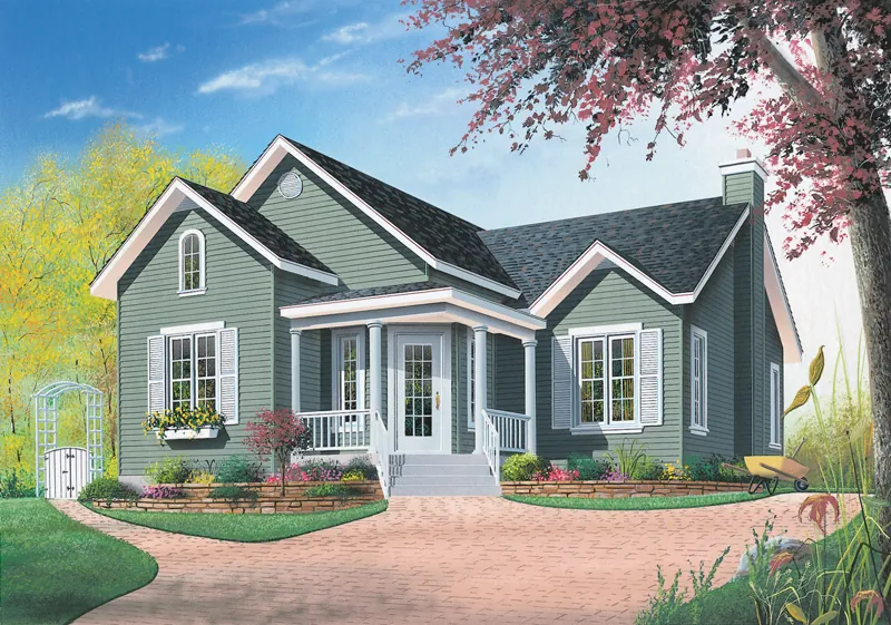 Southern House Plan Front Image - Estella Country Cottage Home 032D-0539 - Search House Plans and More