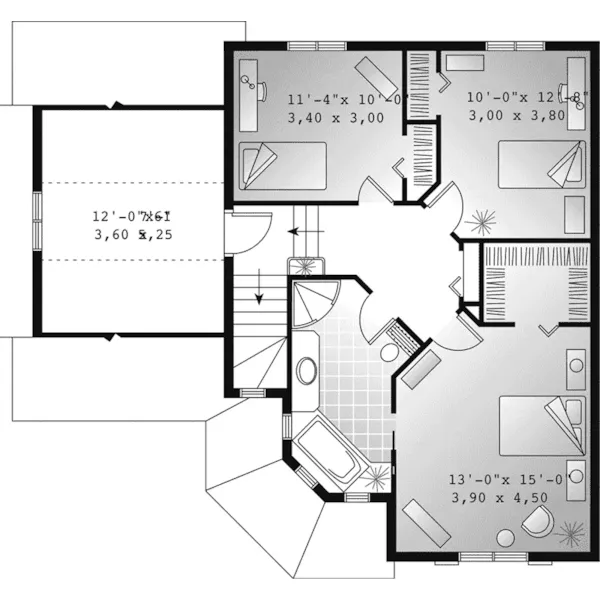 Farmhouse Plan Second Floor - Manheim Park Victorian Home 032D-0545 - Shop House Plans and More