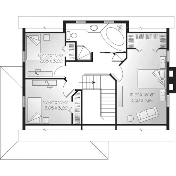 Traditional House Plan Second Floor - Harrisburg Country Farmhouse 032D-0549 - Search House Plans and More