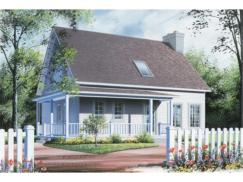 Cabin & Cottage House Plan Front Image - Harrisburg Country Farmhouse 032D-0549 - Search House Plans and More