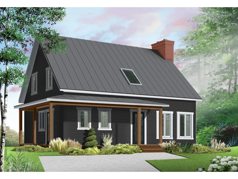 Cabin & Cottage House Plan Front Photo 01 - Harrisburg Country Farmhouse 032D-0549 - Search House Plans and More