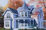Intricate Victorian Masterpiece Includes Detailed Porch And Turret