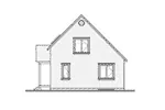 Traditional House Plan Left Elevation - Milford Cove Cottage Home 032D-0554 - Shop House Plans and More
