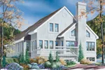 Mountain House Plan Front Image - Chester Springs Lake Home 032D-0556 - Search House Plans and More