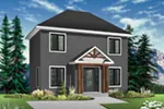 Traditional House Plan Front Photo 02 - Pomeroy Colonial Home 032D-0561 - Shop House Plans and More