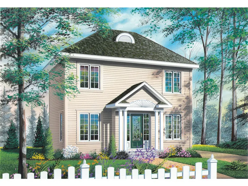 Country House Plan Front Image - Gradyville Colonial Home 032D-0562 - Search House Plans and More