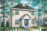 Traditional House Plan Front Image - Gradyville Colonial Home 032D-0562 - Search House Plans and More