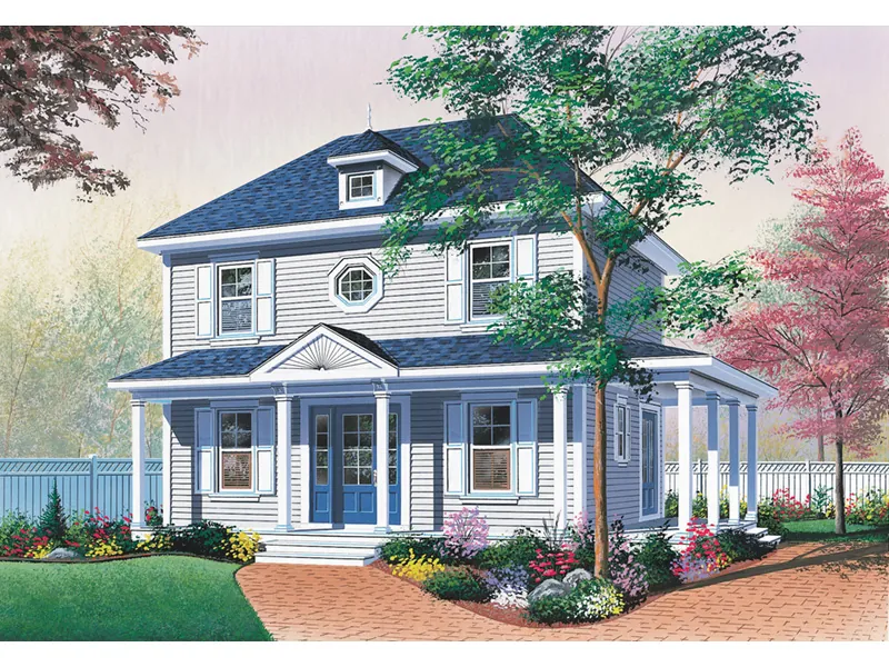 Traditional House Plan Front Image - Landisville Southern Home 032D-0563 - Shop House Plans and More