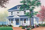 Farmhouse Plan Front Image - Landisville Southern Home 032D-0563 - Shop House Plans and More