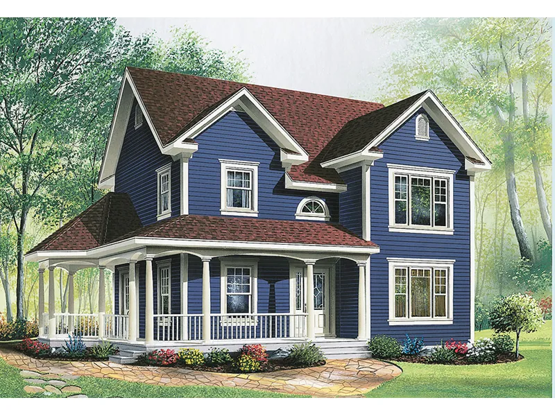 Modern House Plan Front Image - Geigertown Farmhouse 032D-0566 - Search House Plans and More
