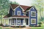 Farmhouse Plan Front Image - Geigertown Farmhouse 032D-0566 - Search House Plans and More