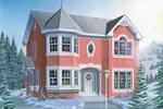 Modern House Plan Front Image - Cornwell Victorian Home 032D-0570 - Search House Plans and More