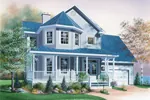 Modern House Plan Front Image - Cromwell Farm Two-Story Home 032D-0573 - Search House Plans and More