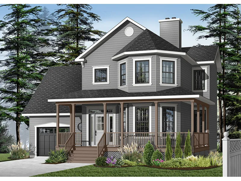 Country House Plan Front Photo 02 - Cromwell Farm Two-Story Home 032D-0573 - Search House Plans and More