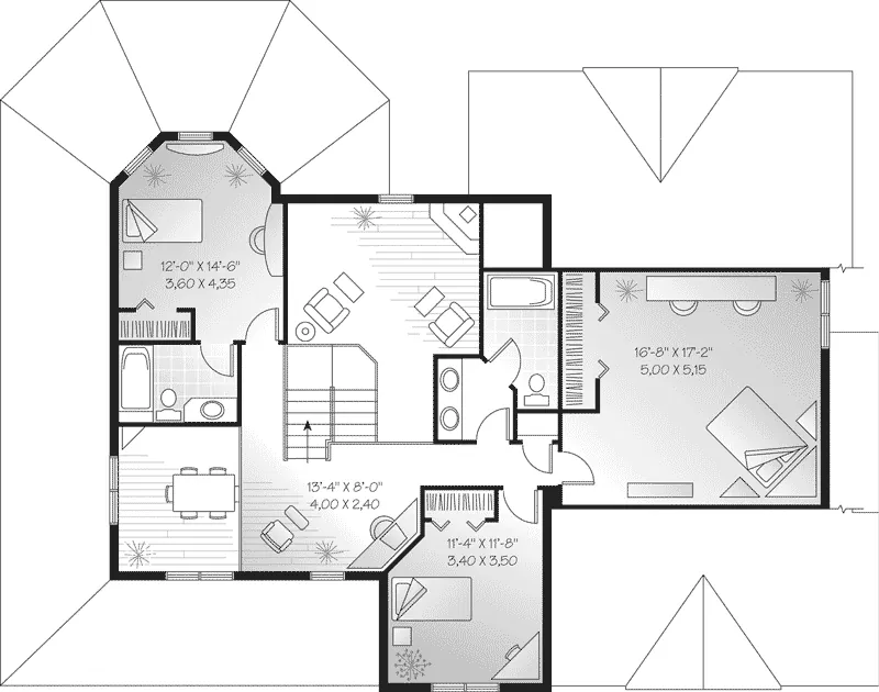 Country House Plan Second Floor - Milbourne Country Farmhouse 032D-0578 - Shop House Plans and More