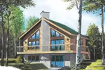 Cabin & Cottage House Plan Front Image - Bryn Crest Rustic A-Frame Home 032D-0579 - Search House Plans and More