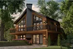 Lake House Plan Front Photo 01 - Bryn Crest Rustic A-Frame Home 032D-0579 - Search House Plans and More