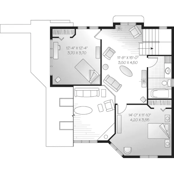 Southern House Plan Second Floor - Gladwyne Waterfront Home 032D-0583 - Search House Plans and More