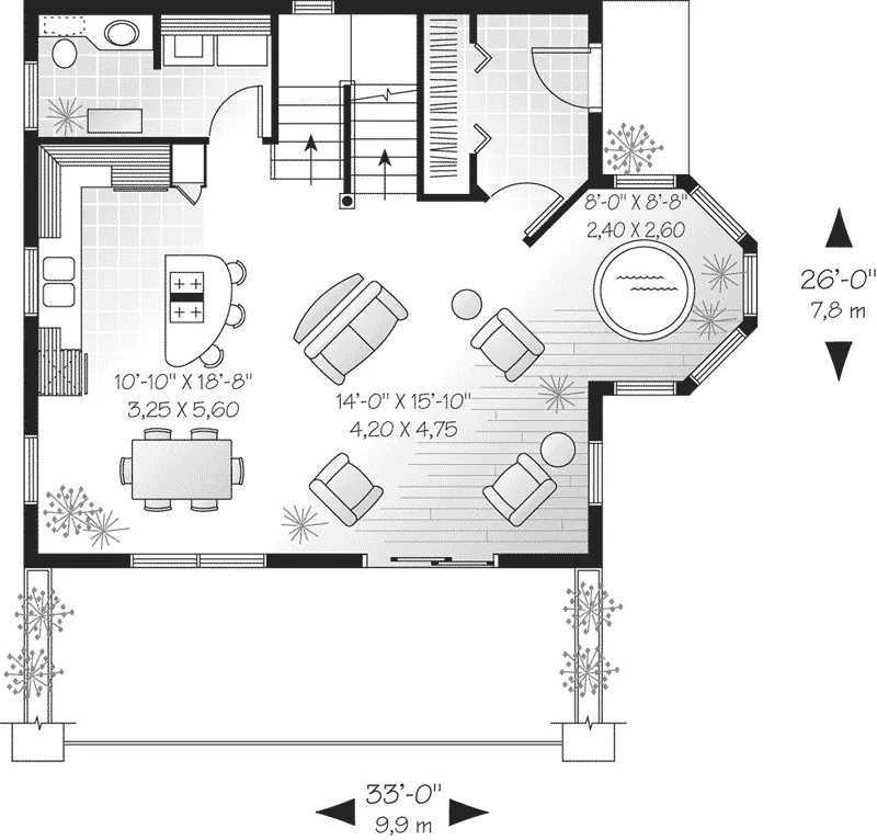First Floor - Callowhill Victorian Home 032D-0584 - Search House Plans and More