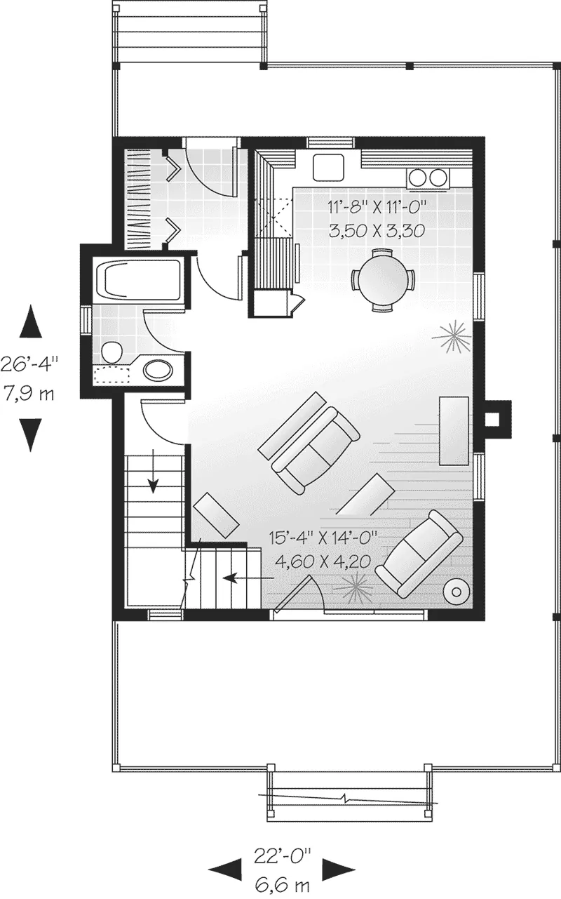 Country House Plan First Floor - Erdenheim Country Home 032D-0588 - Search House Plans and More