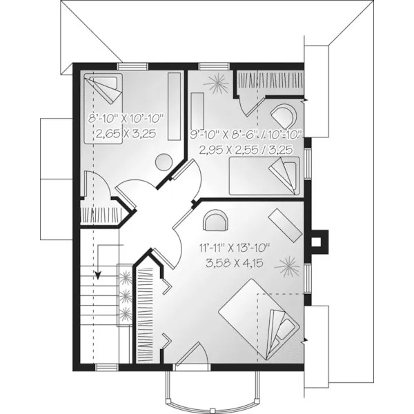 Southern House Plan Second Floor - Erdenheim Country Home 032D-0588 - Search House Plans and More