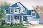 Country House Plan Front Image - Dorbandt Victorian Home 032D-0596 - Search House Plans and More