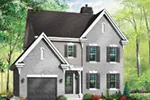 Southern House Plan Front Photo 02 - Logans Ferry Narrow Lot Home 032D-0600 - Shop House Plans and More
