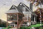 Waterfront House Plan Front Photo 01 - Greenoaks Lake Home 032D-0602 - Search House Plans and More