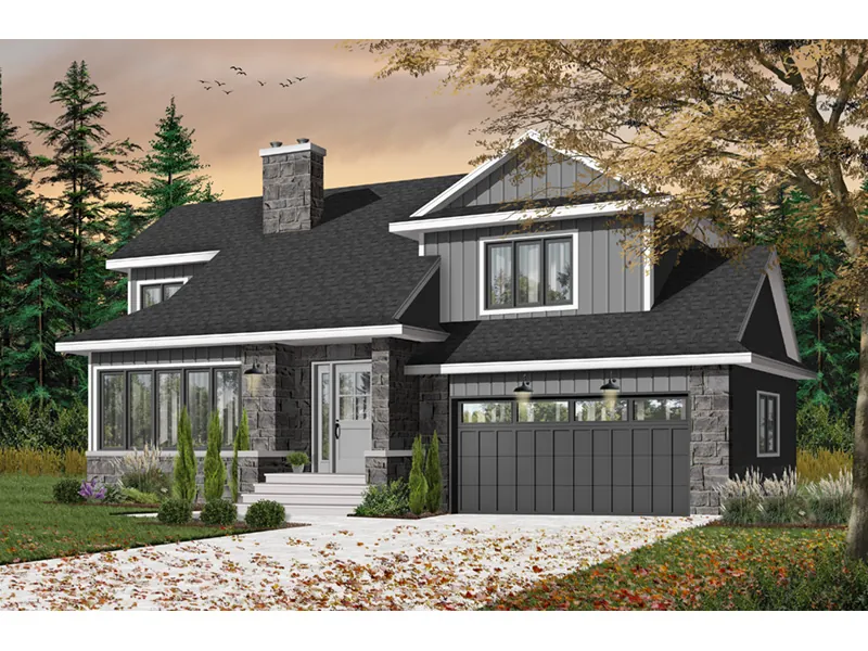 Modern House Plan Front Photo 02 - Arborfield Traditional Home 032D-0620 - Search House Plans and More