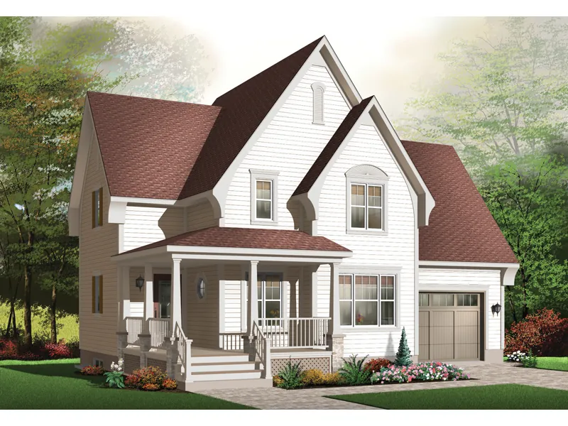 Traditional House Plan Front Image - Casey Farm Country Home 032D-0621 - Search House Plans and More