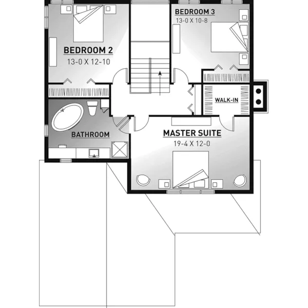 Country House Plan Second Floor - Roslyn Country Home 032D-0626 - Shop House Plans and More