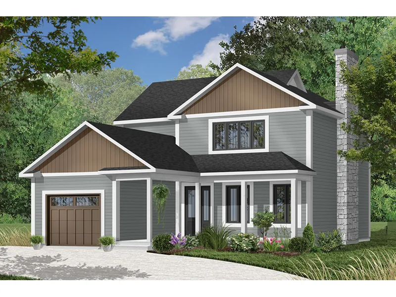 Traditional House Plan Front Photo 02 - Roslyn Country Home 032D-0626 - Shop House Plans and More