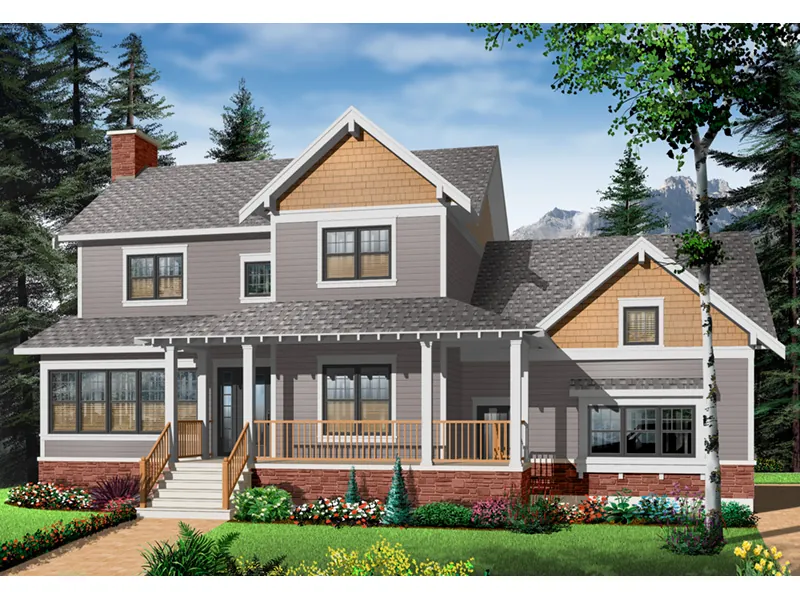 Country House Plan Front Photo 02 - Canova Traditional Farmhouse 032D-0633 - Search House Plans and More