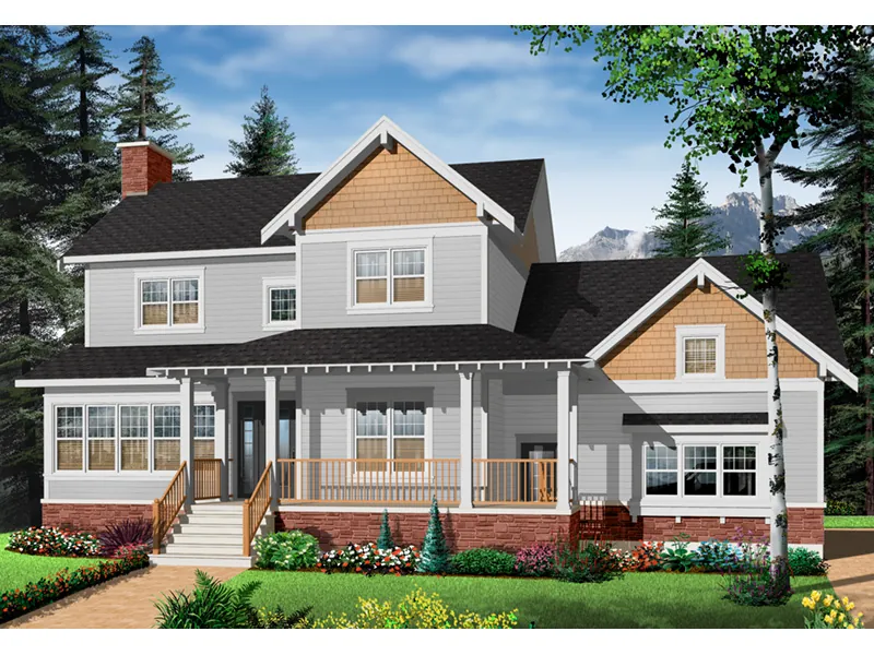 Country House Plan Front Photo 03 - Canova Traditional Farmhouse 032D-0633 - Search House Plans and More