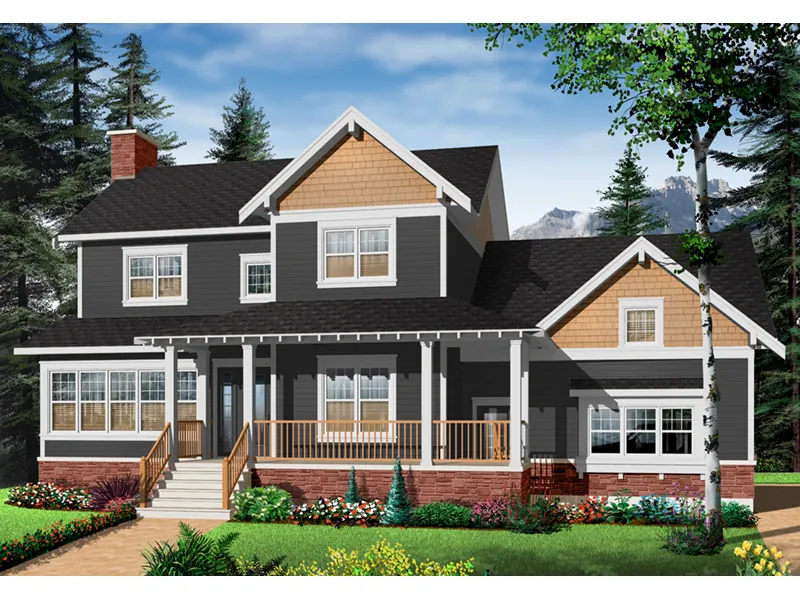 Country House Plan Front Photo 04 - Canova Traditional Farmhouse 032D-0633 - Search House Plans and More