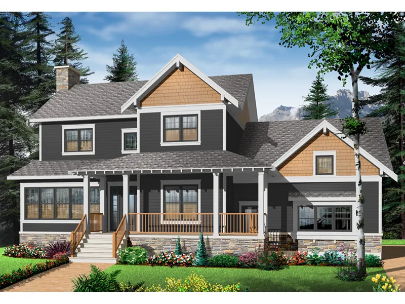 Country House Plan Front Photo 05 - Canova Traditional Farmhouse 032D-0633 - Search House Plans and More