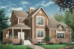 Arts & Crafts House Plan Front Image - Stockholm Country Home 032D-0637 - Shop House Plans and More