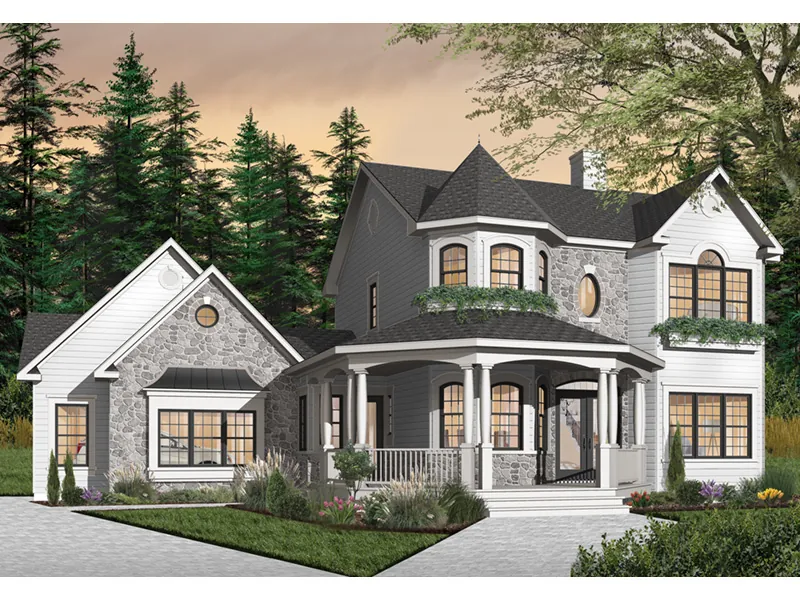 Country House Plan Front Photo 01 - Hereford Country Victorian Home 032D-0638 - Search House Plans and More