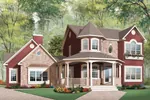 Victorian House Plan Front Image - Laurel Run Victorian Home 032D-0639 - Shop House Plans and More