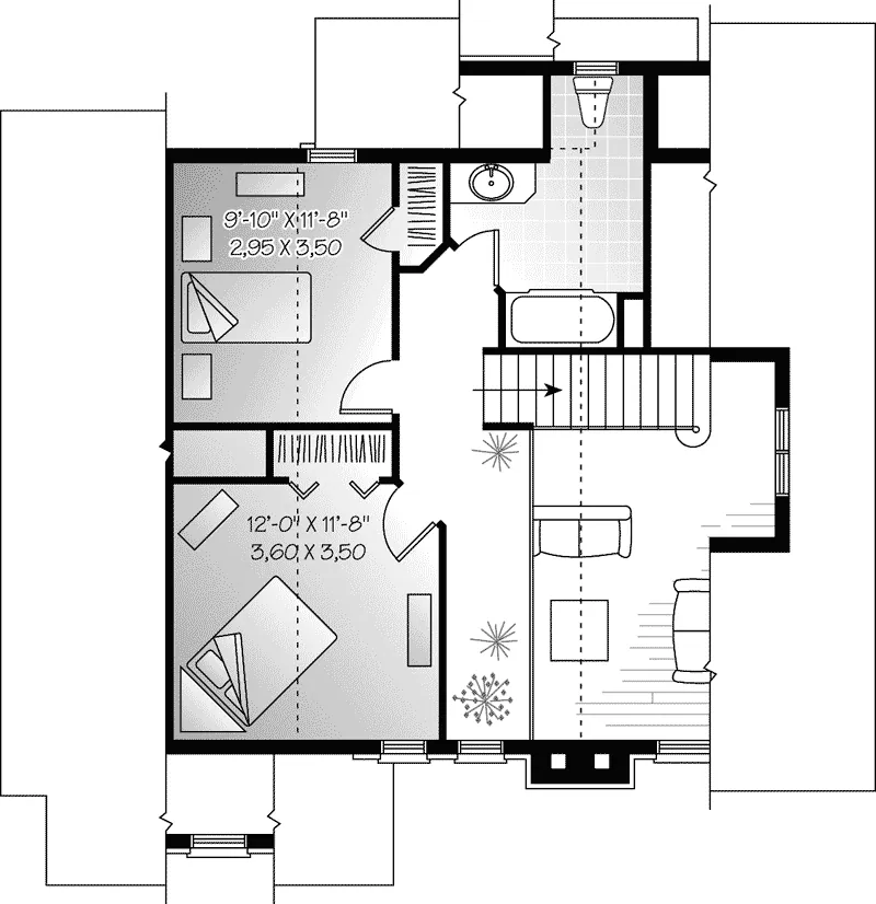 Lake House Plan Second Floor - Stonepier Lake Home 032D-0645 - Shop House Plans and More