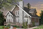 Arts & Crafts House Plan Front Photo 04 - Stonepier Lake Home 032D-0645 - Shop House Plans and More
