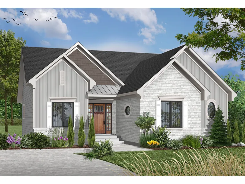 Traditional House Plan Front Photo 01 - Craigranch One-Story Home 032D-0648 - Search House Plans and More